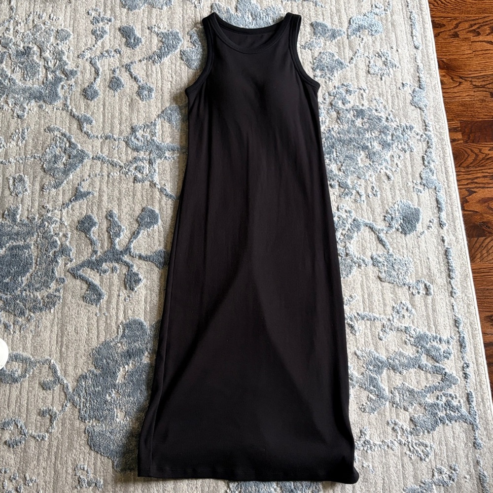 Uniqlo ribbed racerback dress with built in padded bra.